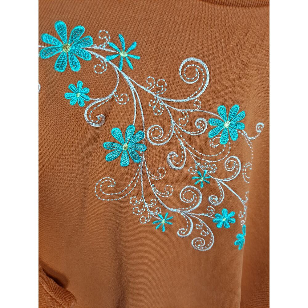 Blair Women's Orange Better-Than-Basic Embroidere… - image 4